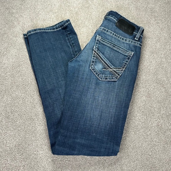 BKE Other - BKE Tyler Mens Straight Leg Jeans Blue Medium Wash Contrast Stitch 27x32